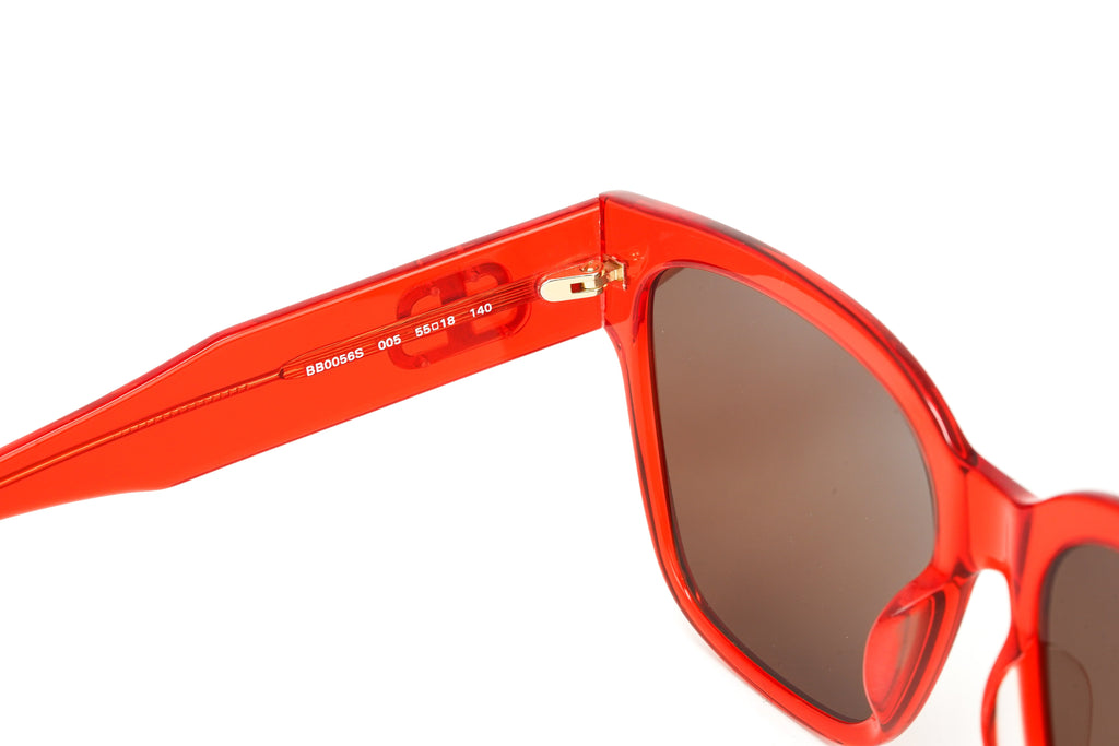 Balenciaga Women's Sunglasses Oversized Square Red