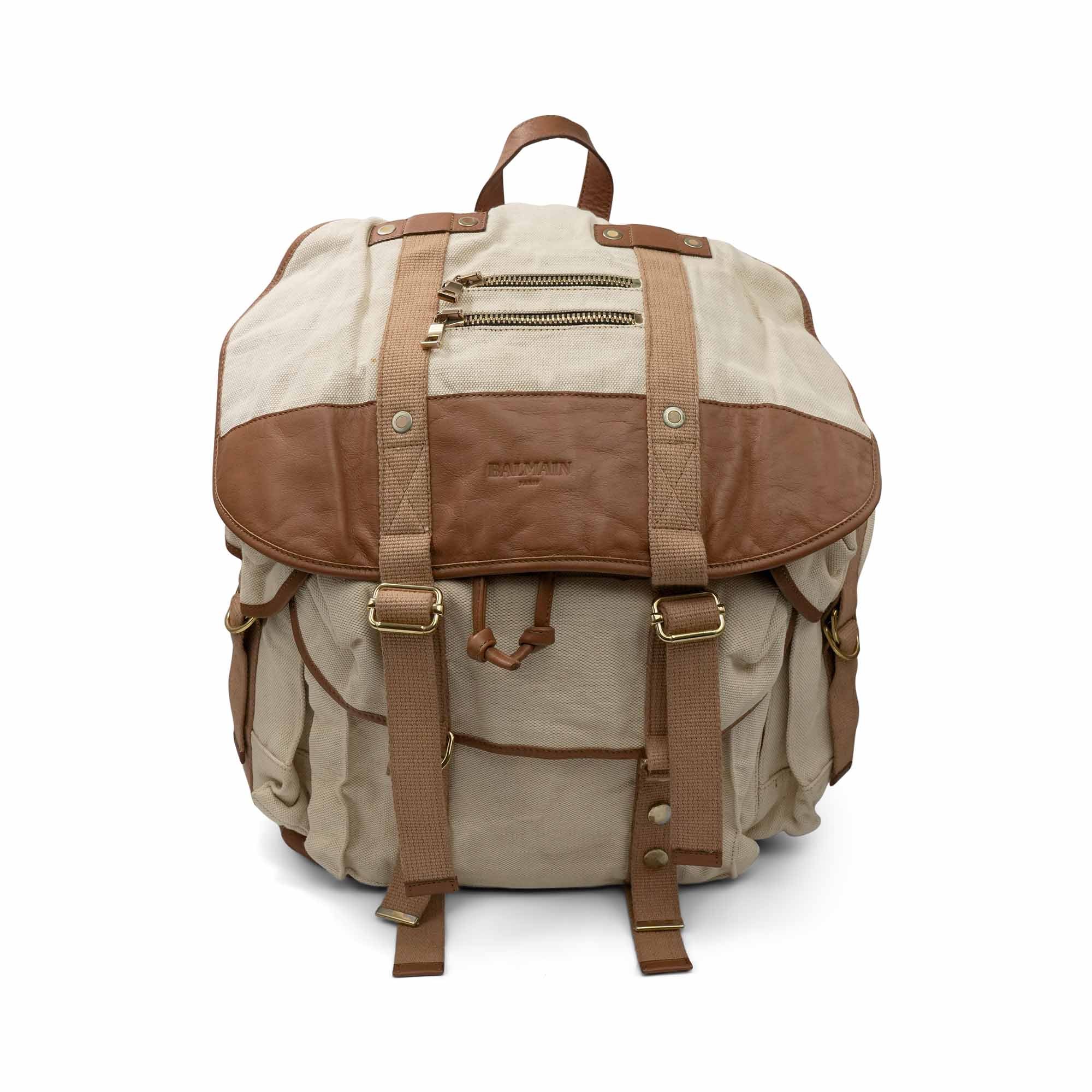 Balmain 'SS 2016' Canvas Backpack
