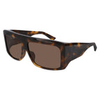 Balenciaga Unisex Sunglasses Oversized Rectangle Havana