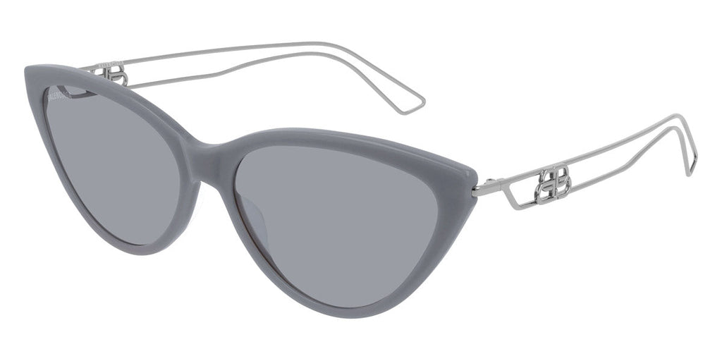 Balenciaga Women's Sunglasses Cat Eye Ruthenium Grey