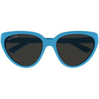 Balenciaga Women's Sunglasses Classic Cat Eye Light Blue