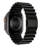KUXIU Stainless Steel Ocean Band - Black
