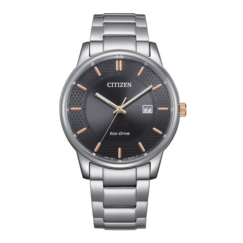 Citizen Eco-Drive Men's Watch 40mm Black Dial Stainless Steel