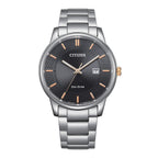 Citizen Eco-Drive Men's Watch 40mm Black Dial Stainless Steel