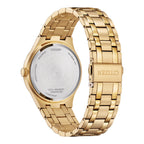 Citizen Eco-Drive Men's Watch 40mm Black Dial Gold Stainless Steel