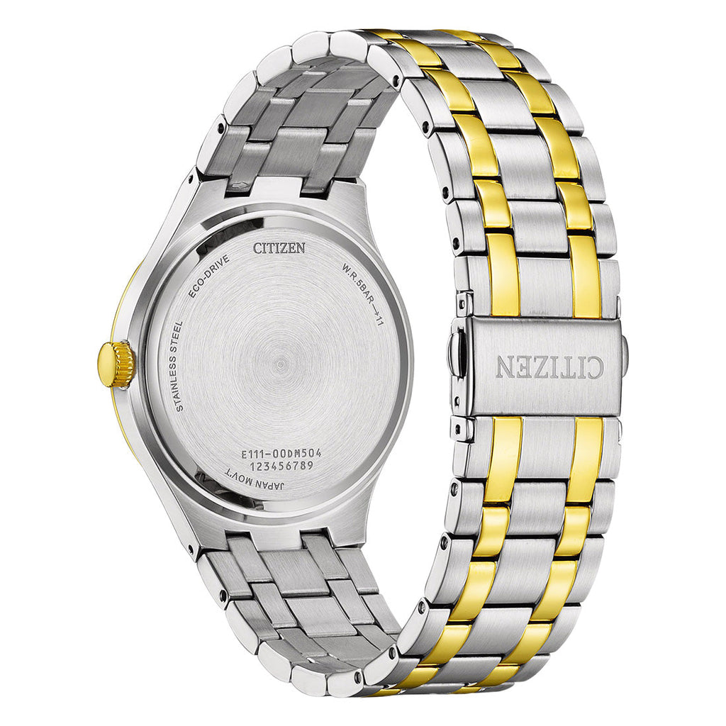 Citizen Men's Eco-Drive Watch 40mm Green Dial Two-Tone