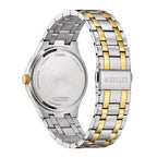 Citizen Axiom Men's Eco-Drive Watch 40mm Blue Dial Two-Tone