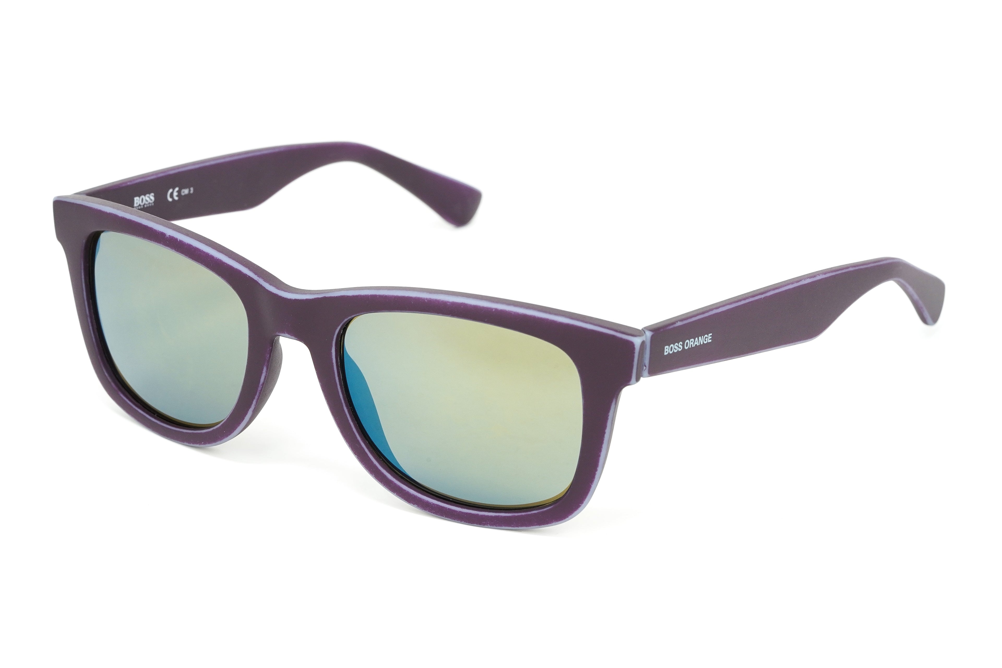 Boss Orange Men's Sunglasses Classic Square Plum Azure