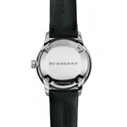 Burberry Men's Check Stamped Black White Watch
