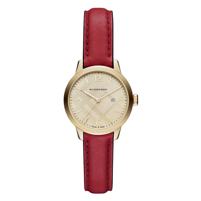 Burberry Ladies' Watch Classic Red Gold