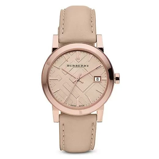 Burberry Ladies' Watch The City Check Rose Gold