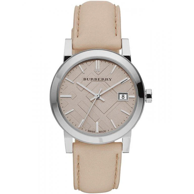 Burberry Ladies' Watch The City Check Neutral Silver