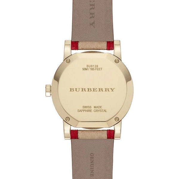 Burberry Ladies' Watch The City Check Gold Red