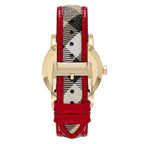 Burberry Ladies' Watch The City Check Gold Red