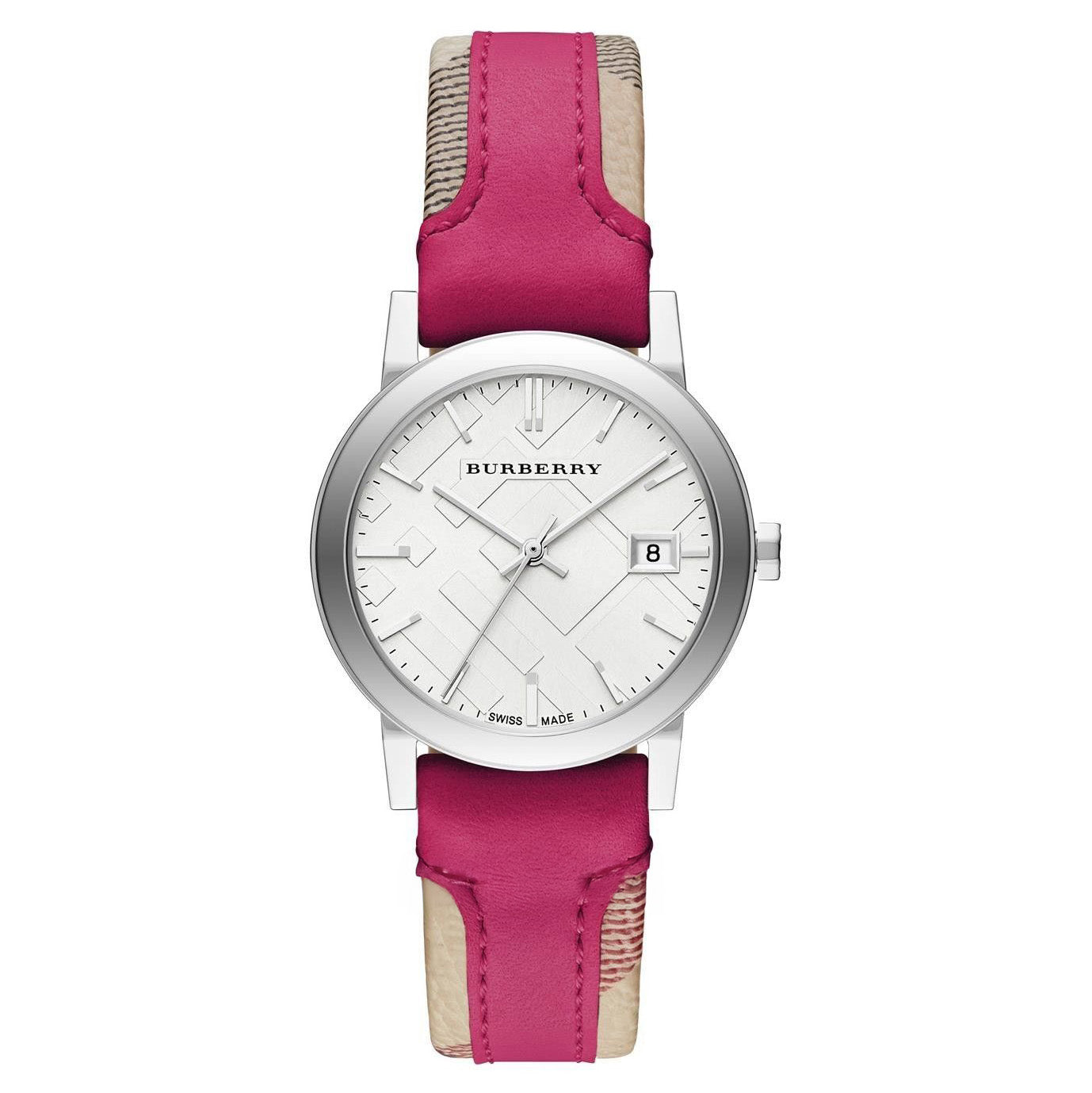 Burberry Ladies' Watch The City Haymarket Check Pink