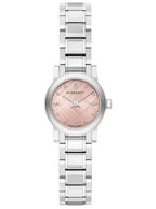 Burberry Ladies Watch The City Check Diamonds Pink