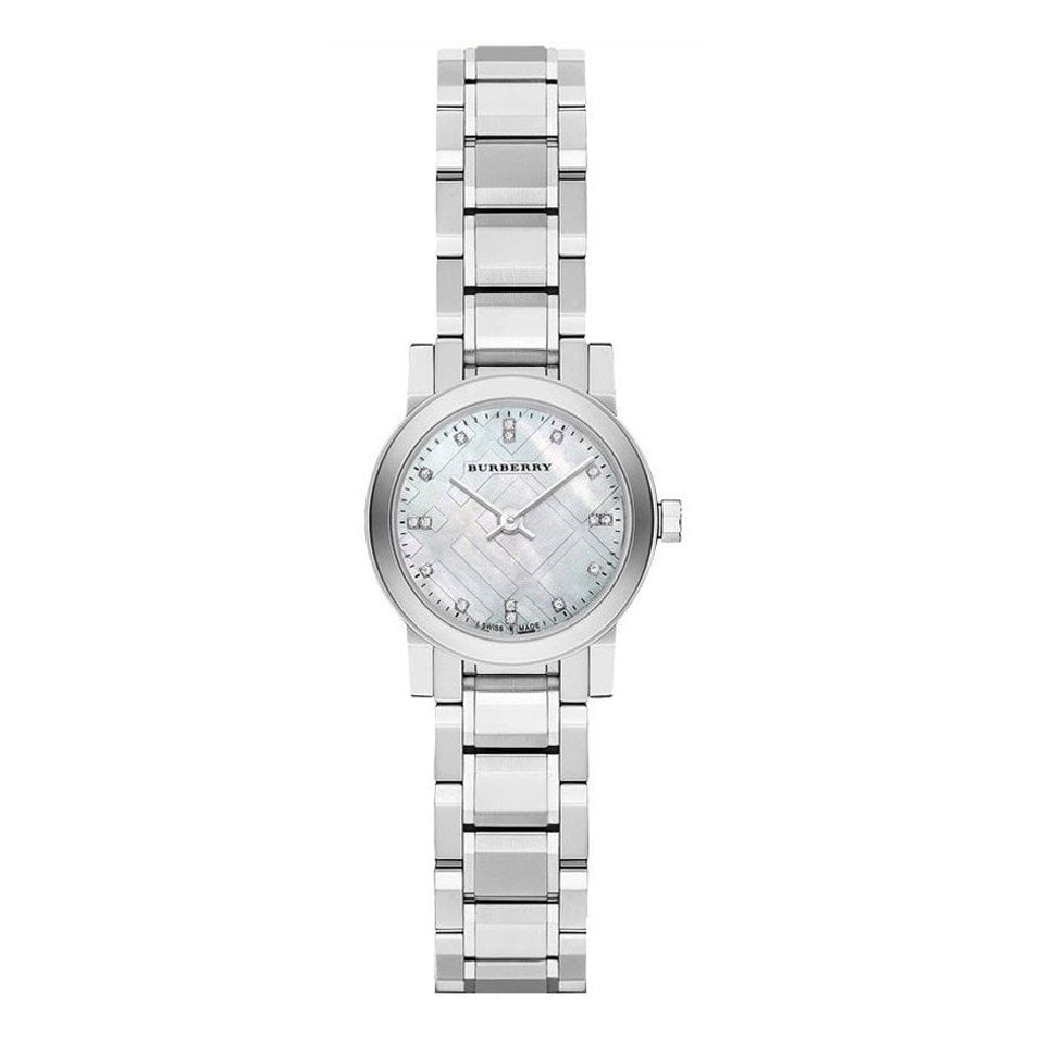 Burberry Ladies' Watch The City Check Mother of Pearl