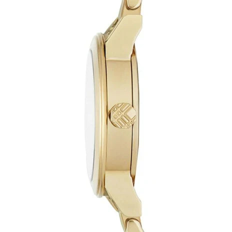 Burberry Ladies Watch The City 26mm Engraved Check Gold
