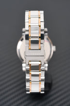 Burberry Ladies Watch Check Stamped Two Tone 34mm