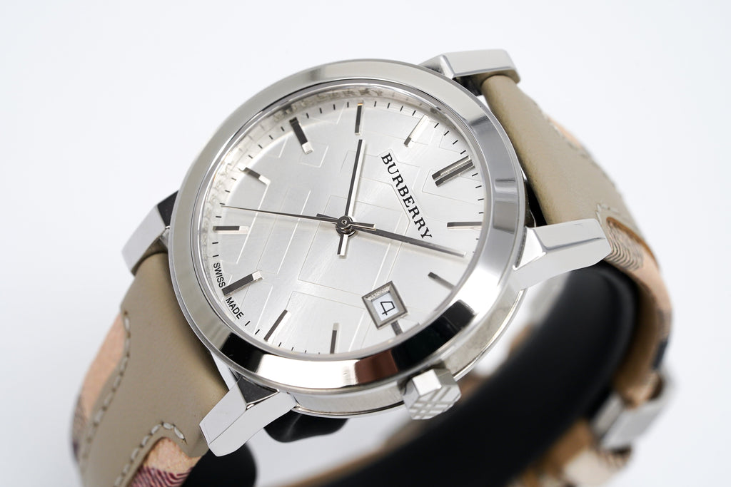 Burberry Ladies Watch The City Haymarket 34mm Check