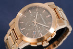 Burberry Men's Watch Chronograph The City 42mm Rose Gold