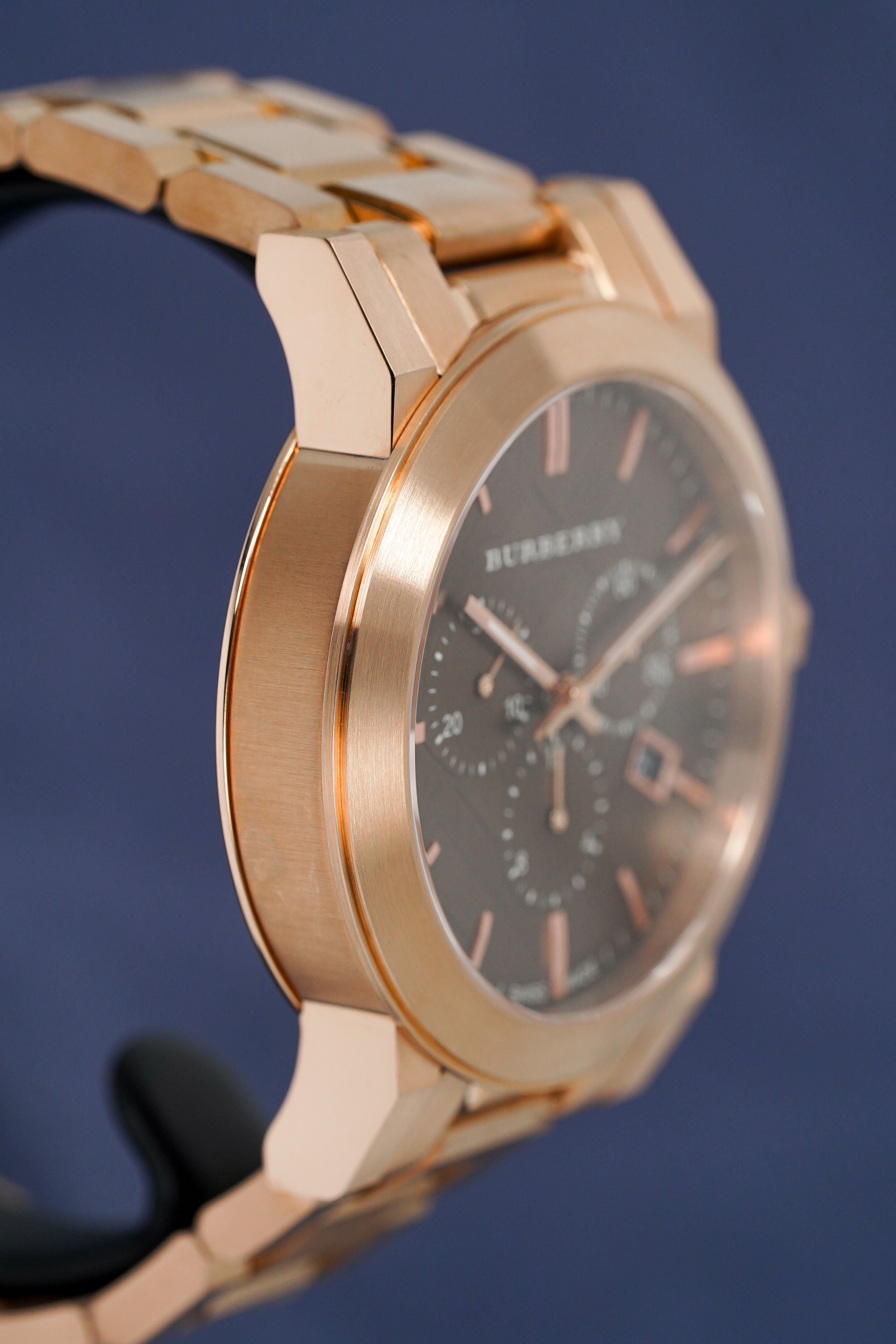 Burberry Men's Watch Chronograph The City 42mm Rose Gold