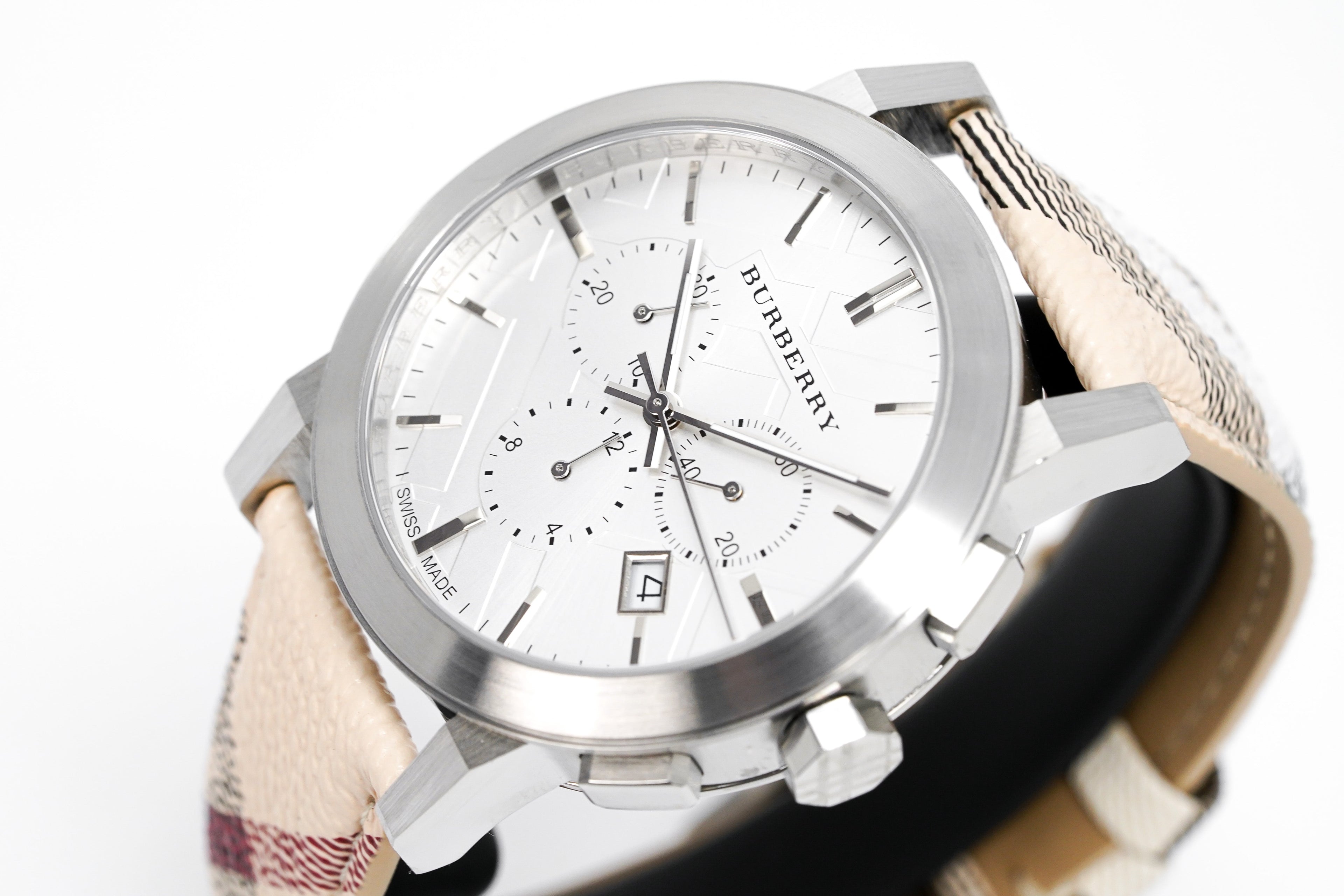 Burberry Men's Watch Chronograph The City 42mm Nova Check