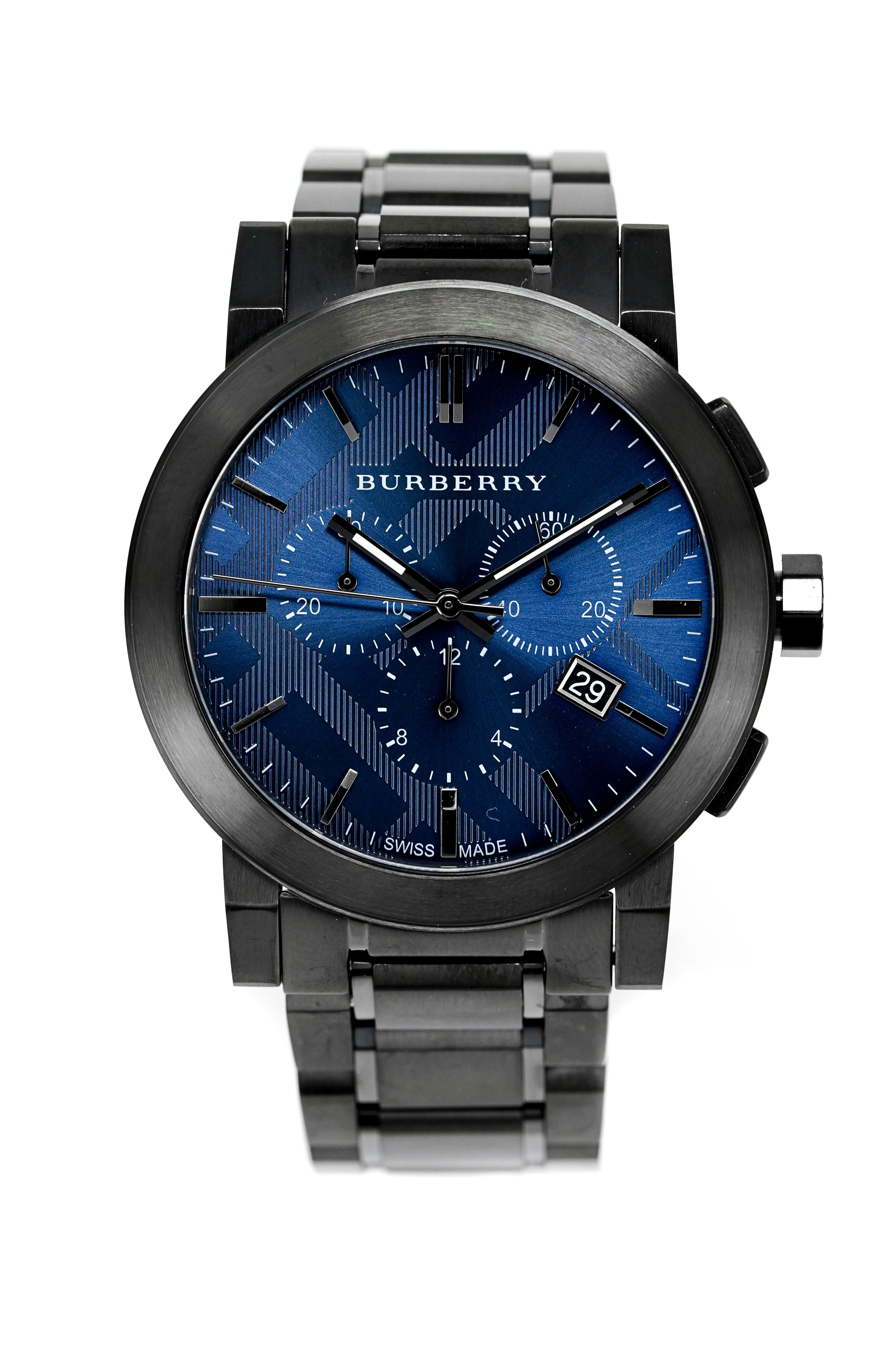 Burberry Men's Watch Chronograph The City 42mm Gun Metal