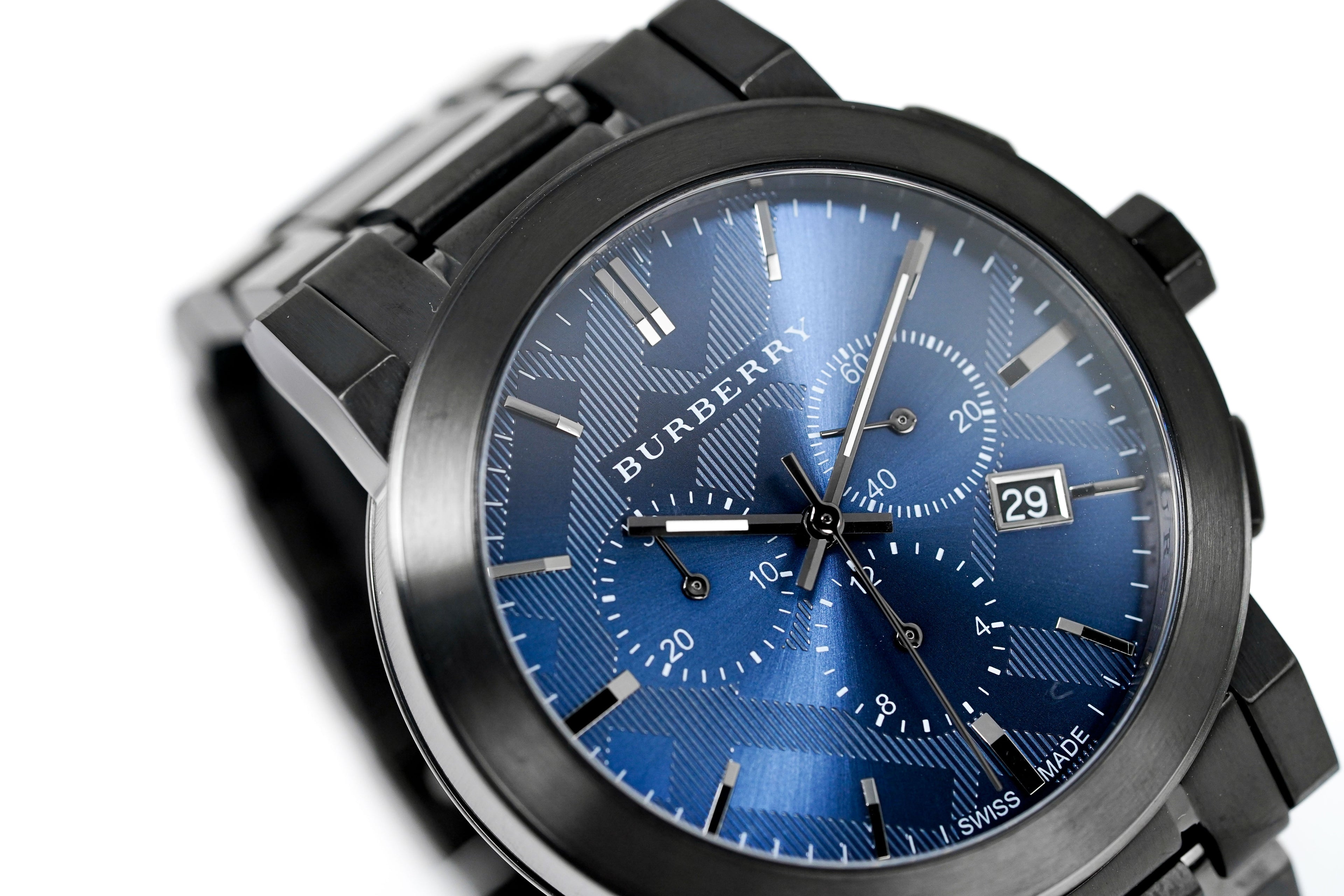 Burberry Men's Watch Chronograph The City 42mm Gun Metal