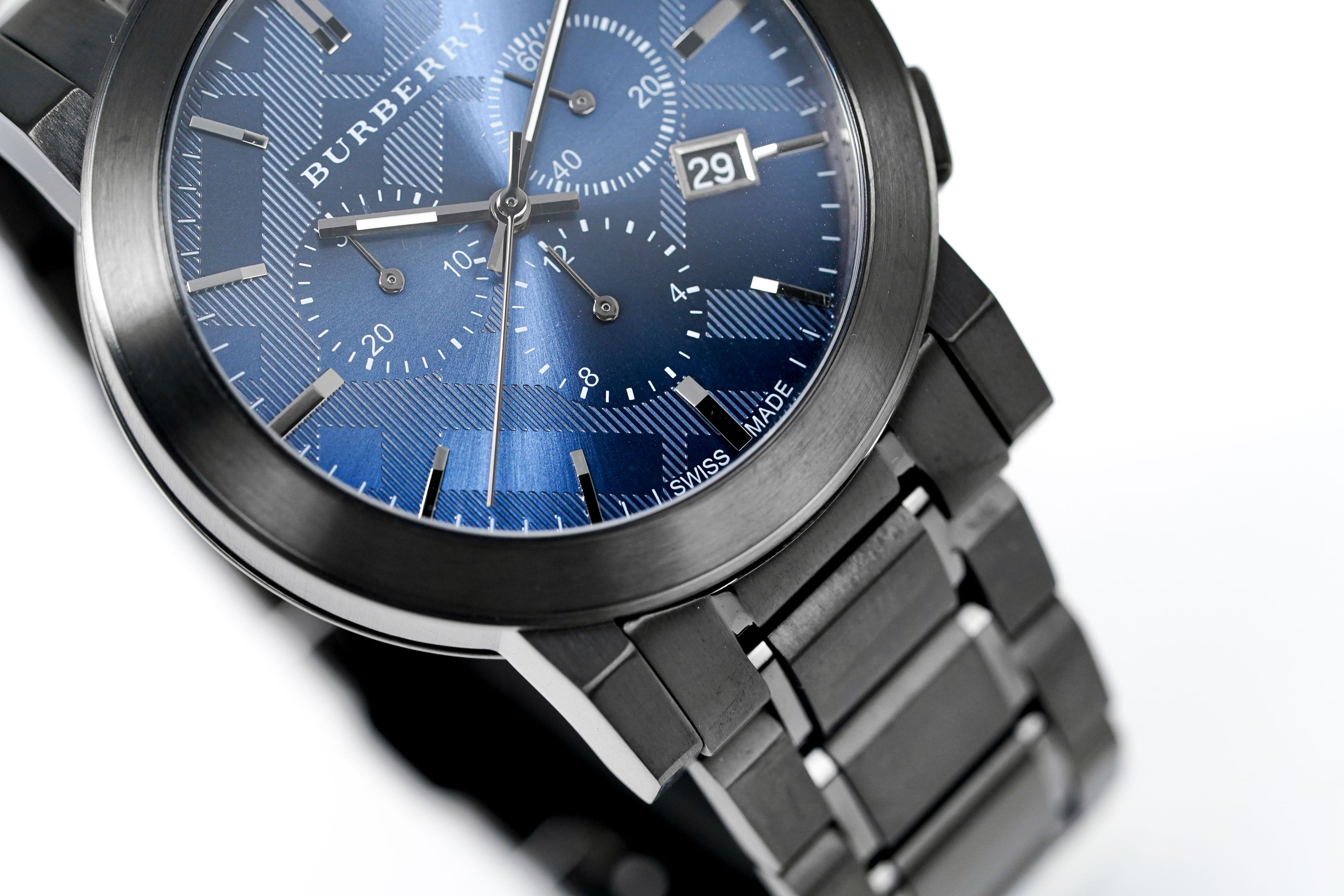Burberry Men's Watch Chronograph The City 42mm Gun Metal