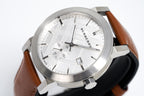 Burberry Men's Watch The City Silver Brown