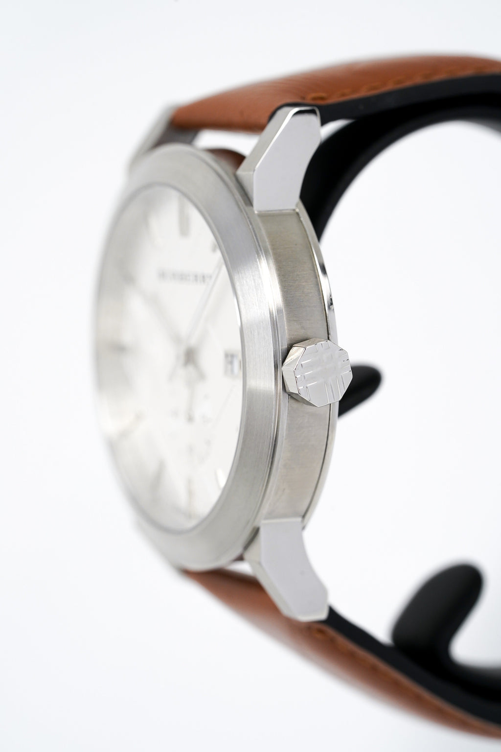 Burberry Men's Watch The City Silver Brown