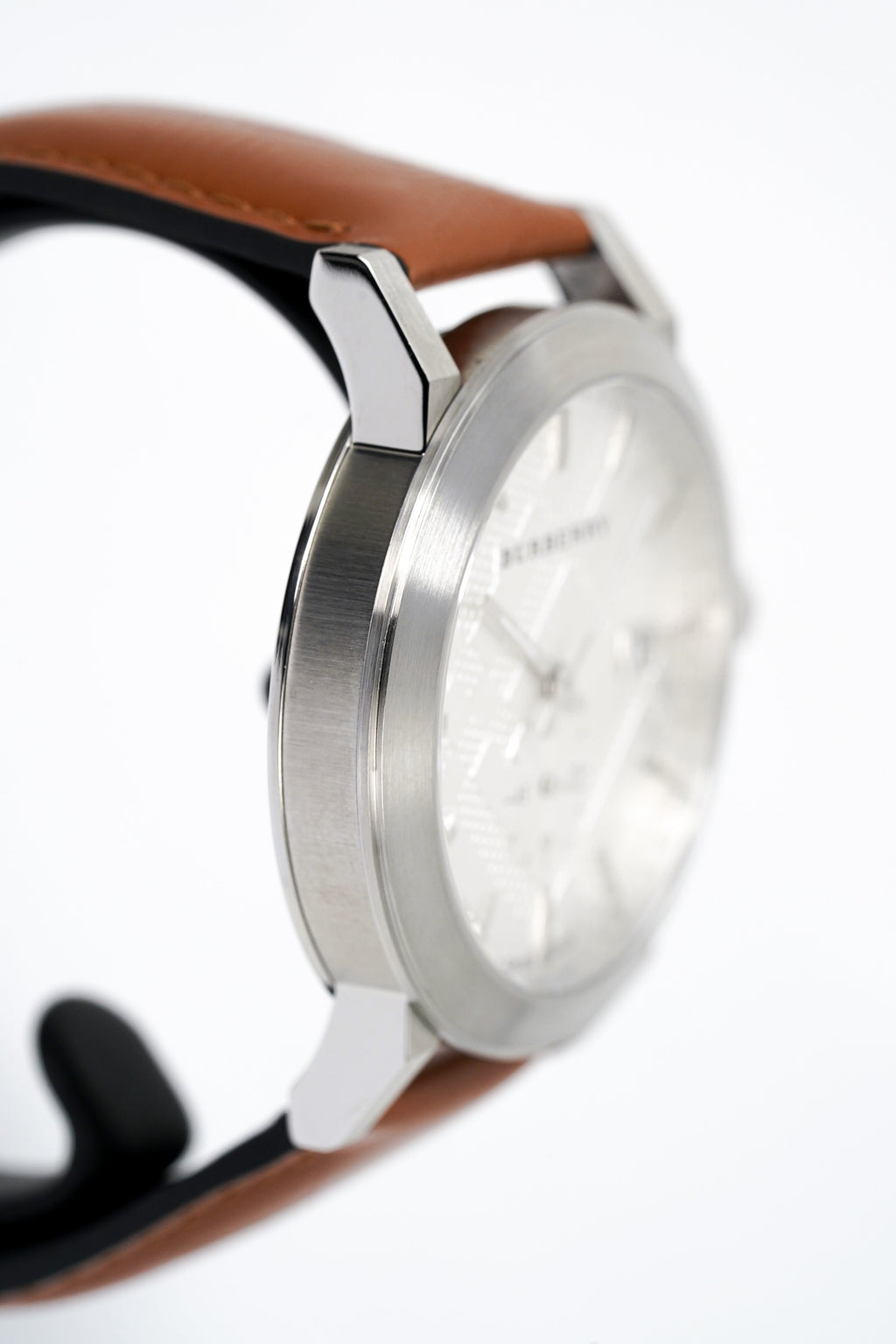 Burberry Men's Watch The City Silver Brown
