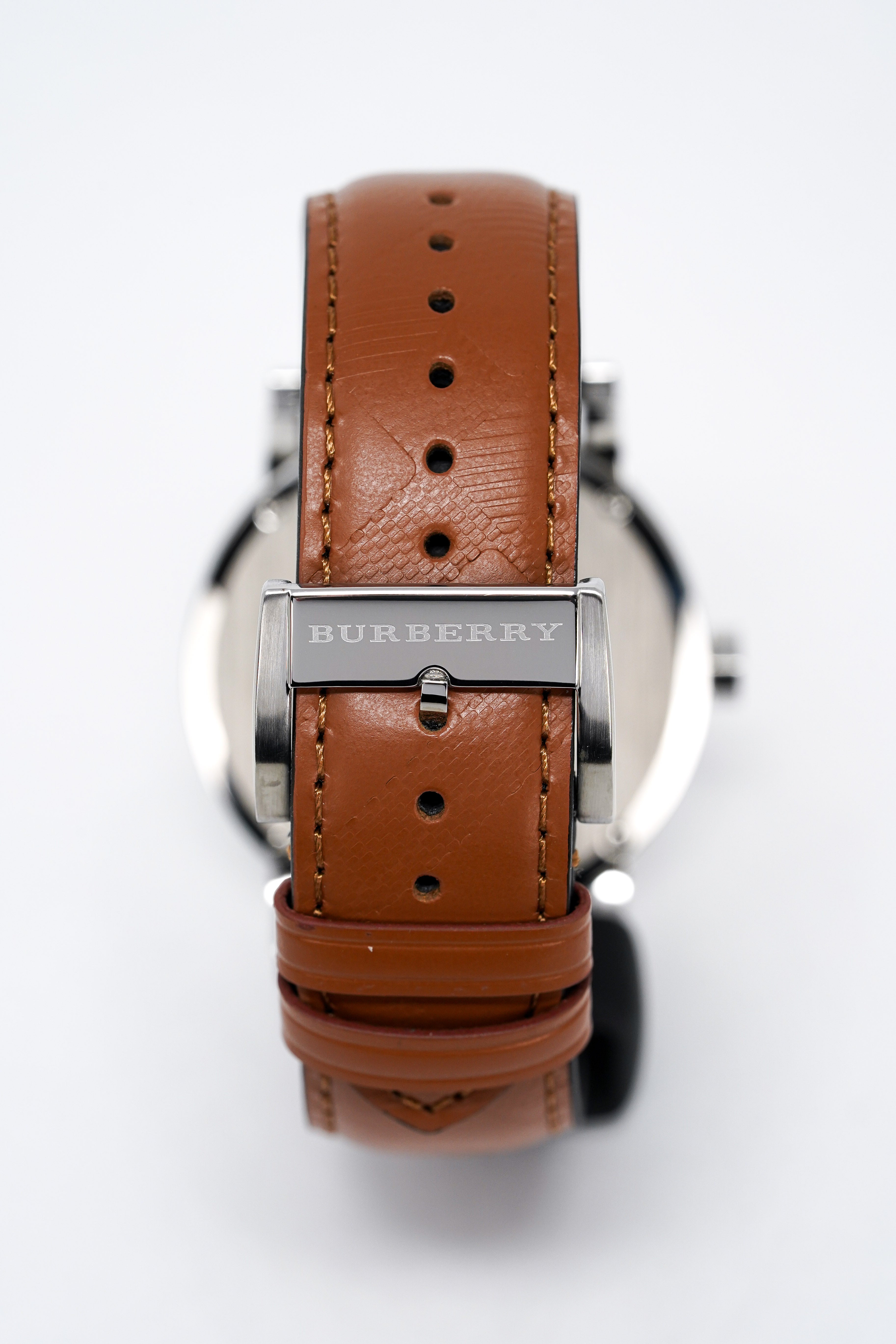 Burberry Men's Watch The City Silver Brown