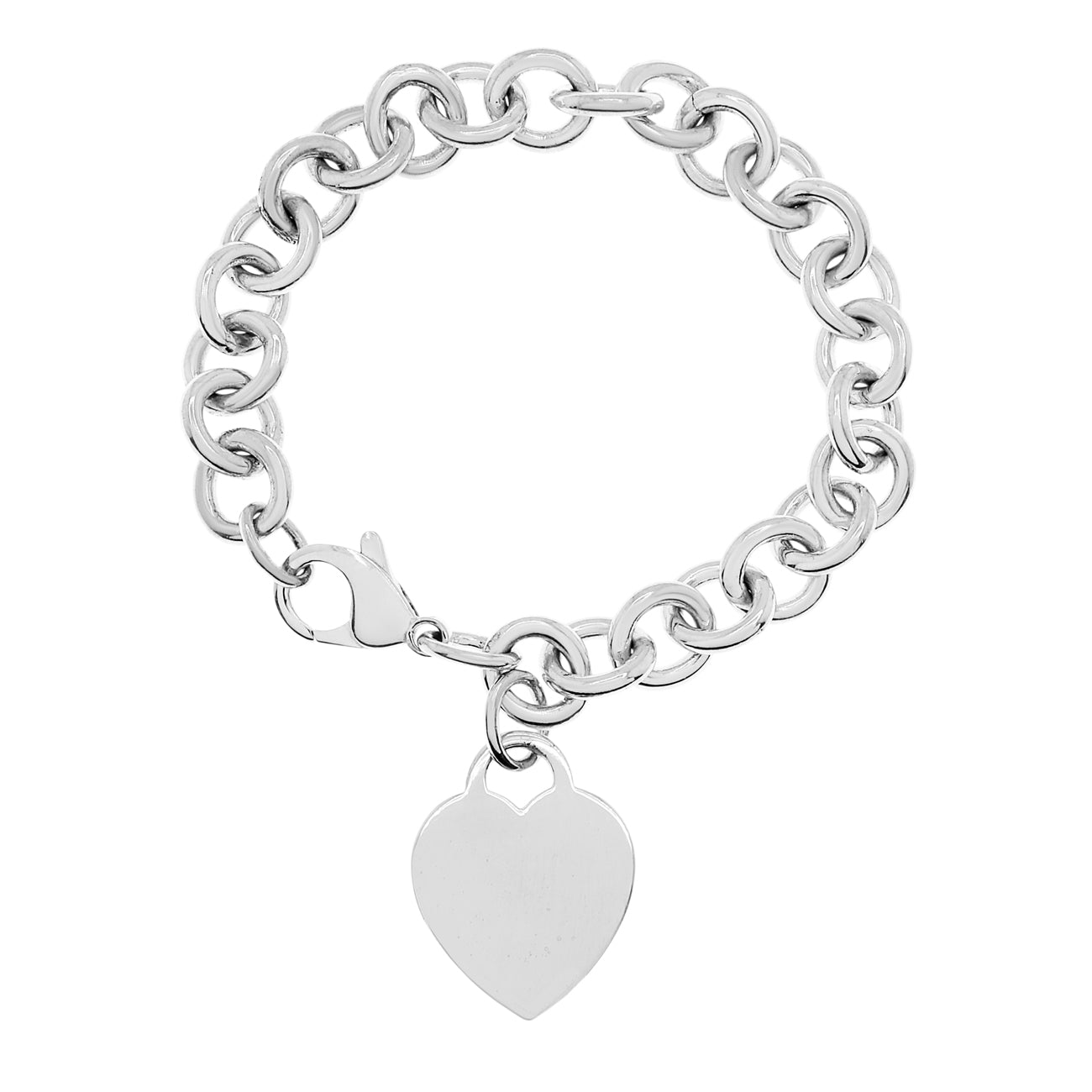 Tiffany & Co. Armband mit Herzanhänger aus Sterlingsilber