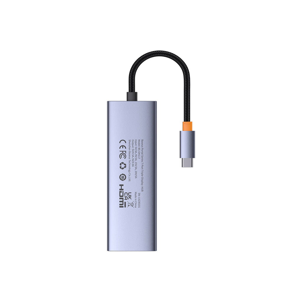 Baseus PortalJoy 7 in 1 Triple-Display Hub