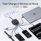 Baseus EnerFill FH21 Desktop Charging Station 4C+2U 120W