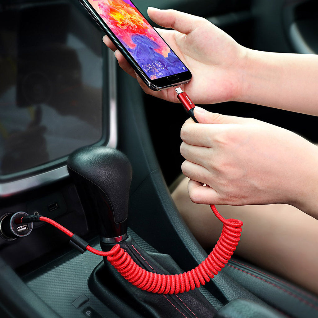 Baseus Fish Eye USB-C Spring Cable 2A 3.3 ft