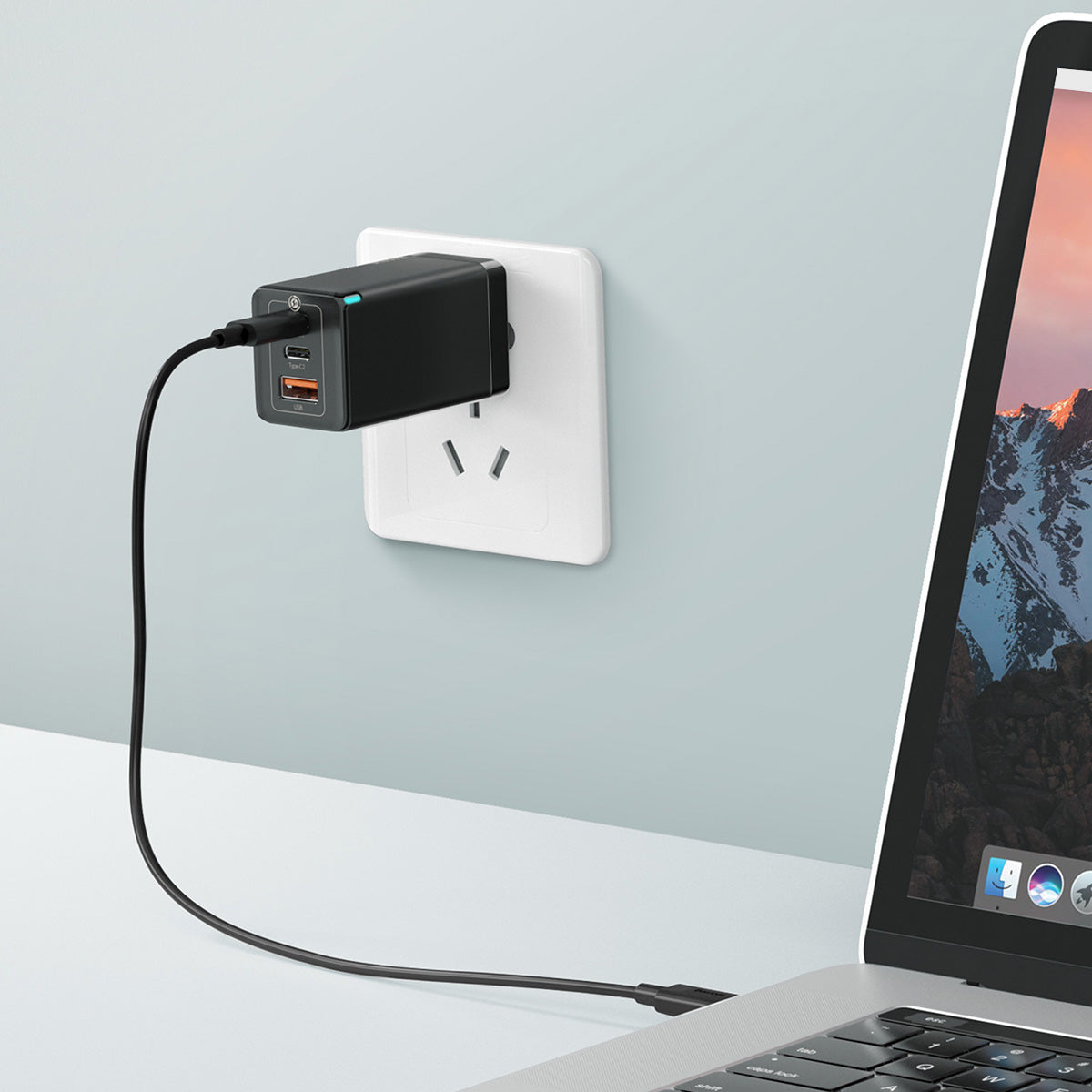 Baseus GaN2 3 Ports Fast Charger 65W