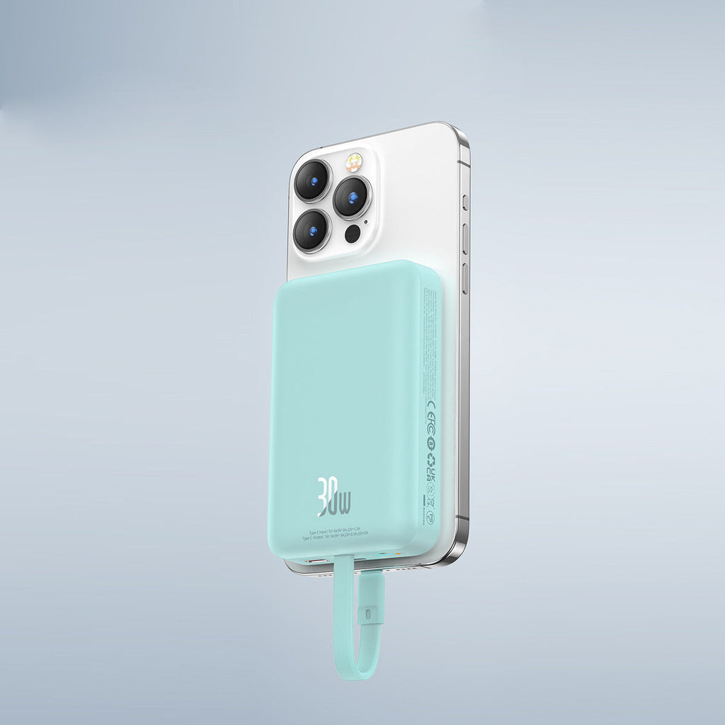 Baseus Magnetic Power Bank 30W 10000mAh With Built-in USB-C Cable