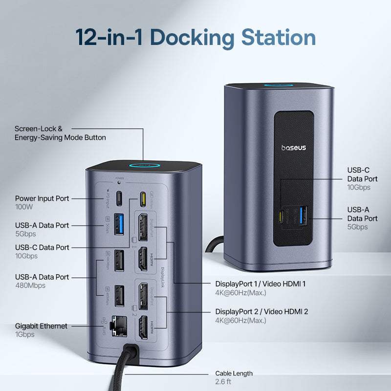 Baseus Nomos NU1 Air Mac 12-in-1 Docking Station