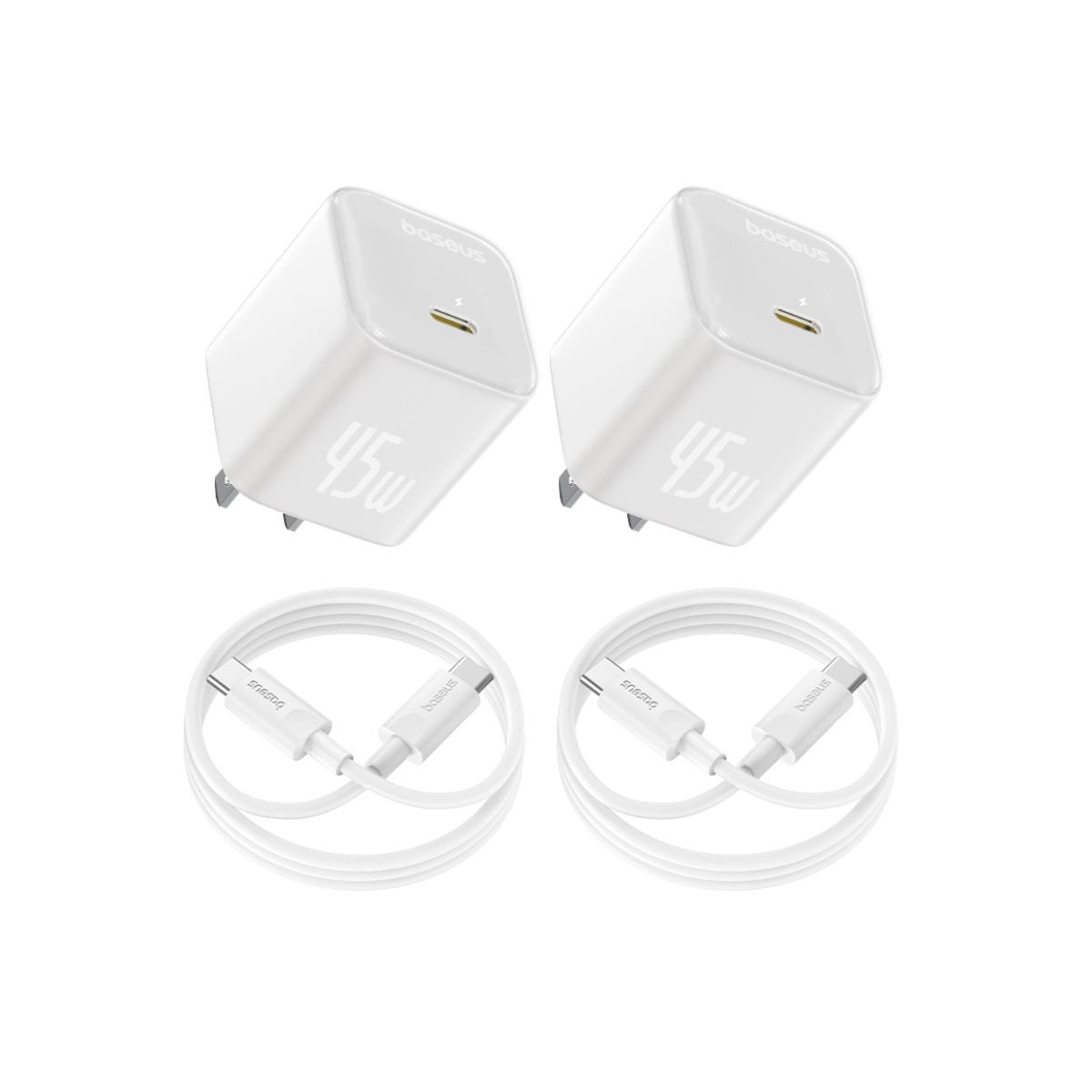 Baseus PicoGo GaN USB-C Charger 45W 2 Pack