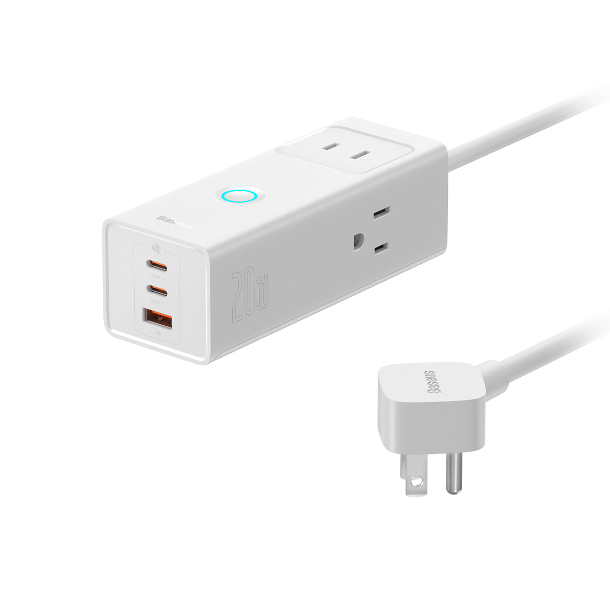 Baseus PowerCombo Lite 6 Ports Power Strip 20W