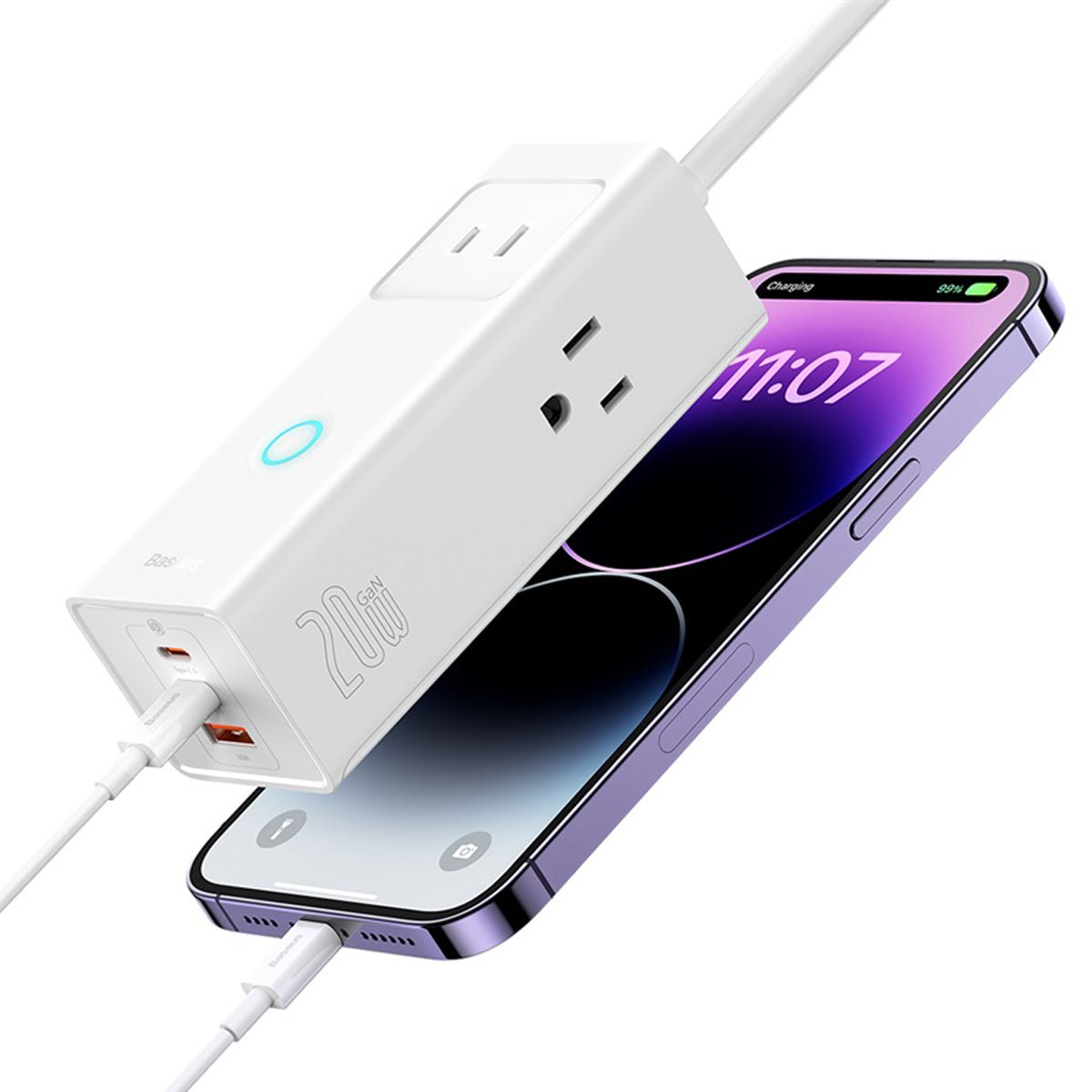 Baseus PowerCombo Lite 6 Ports Power Strip 20W