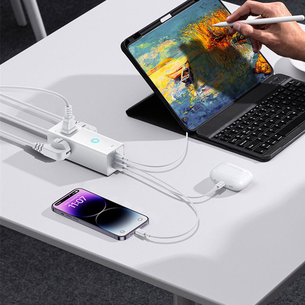 Baseus PowerCombo Lite 6 Ports Power Strip 20W