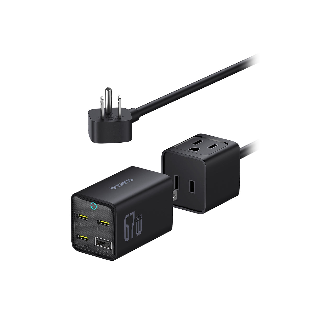 Baseus PowerCombo Mini Power Strip AC+1U+3C 67W
