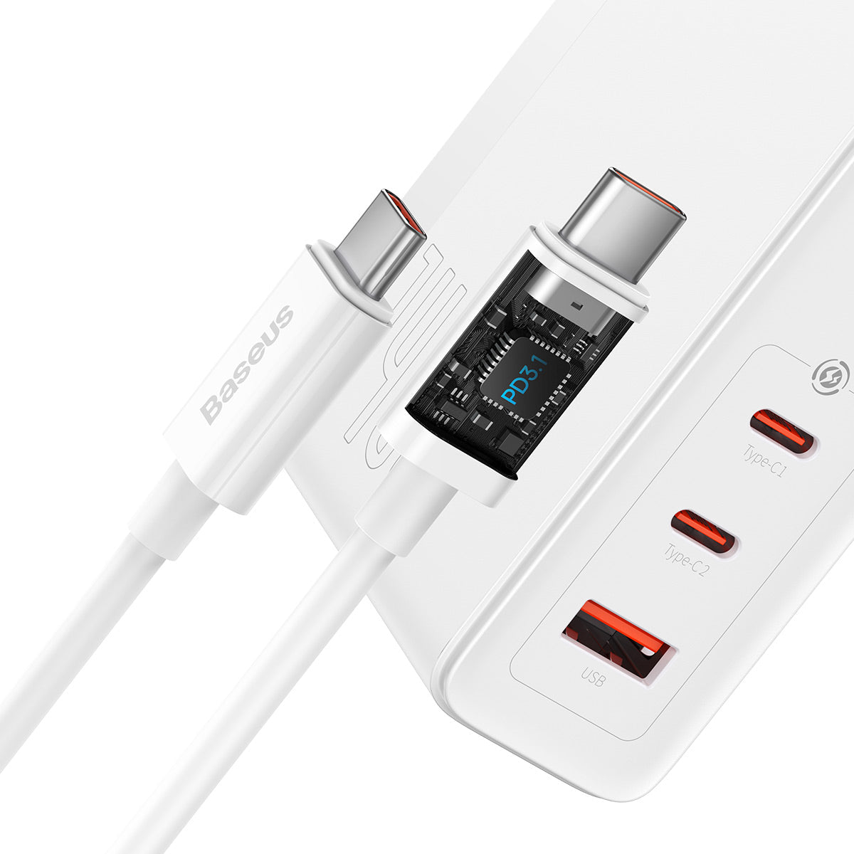 Baseus PowerMega 3 Ports Fast Charger 140W