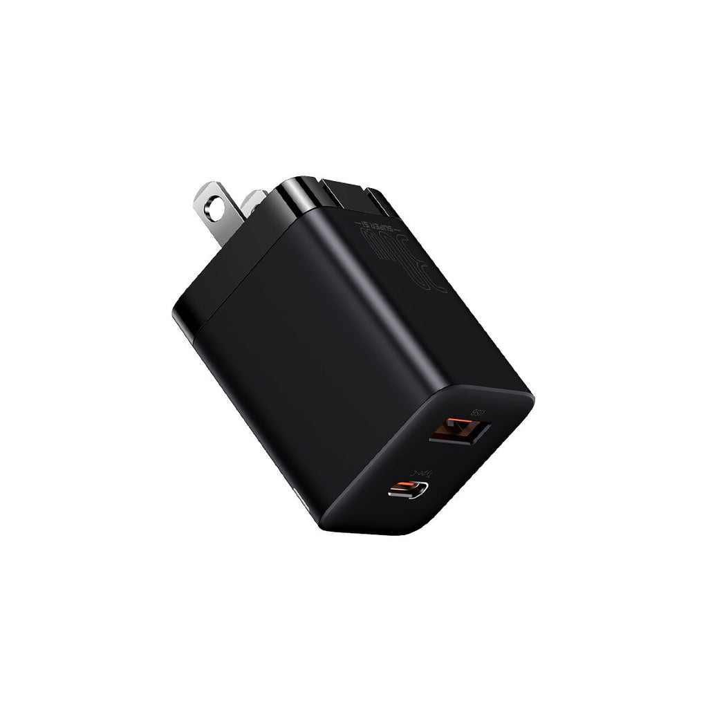 Baseus Super Si Pro Dual Port Fast Charger 30W