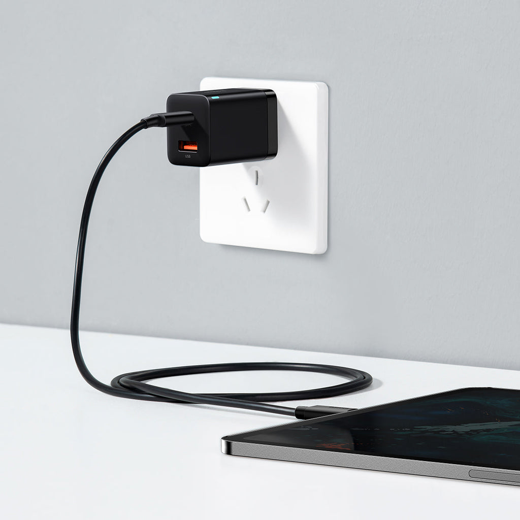 Baseus Super Si Pro Dual Port Fast Charger 30W