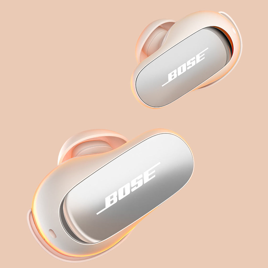 Bose QuietComfort Ultra Wireless Noise Cancelling Earbuds (2nd Gen, White Smoke)
